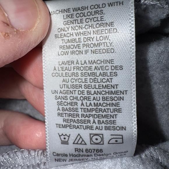 Carole Hochman fleece zip-up sweatshirt jacket - Picture 9 of 9